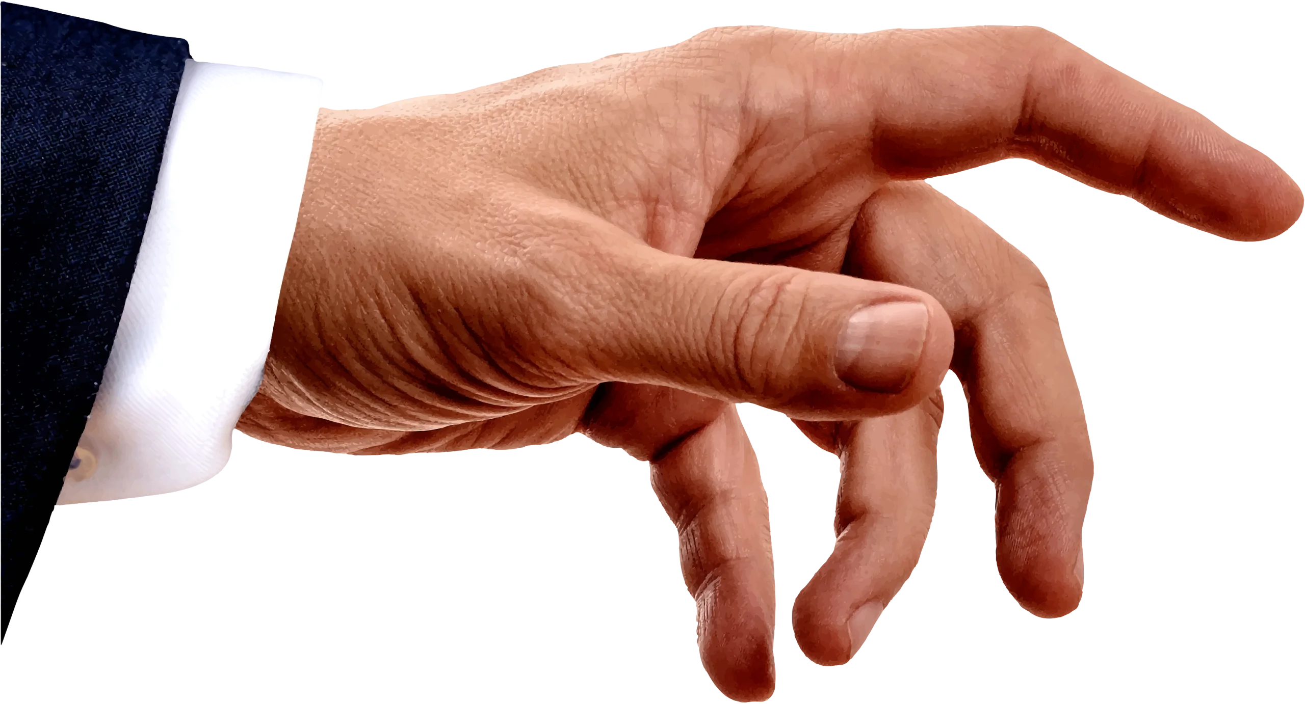Expressive Hand Gesture Clipart: Delicate Fingers in Subtle Motion