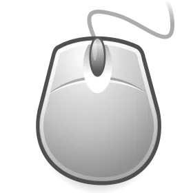 Sleek Minimalist Computer Mouse Clipart Illustration for Digital Design