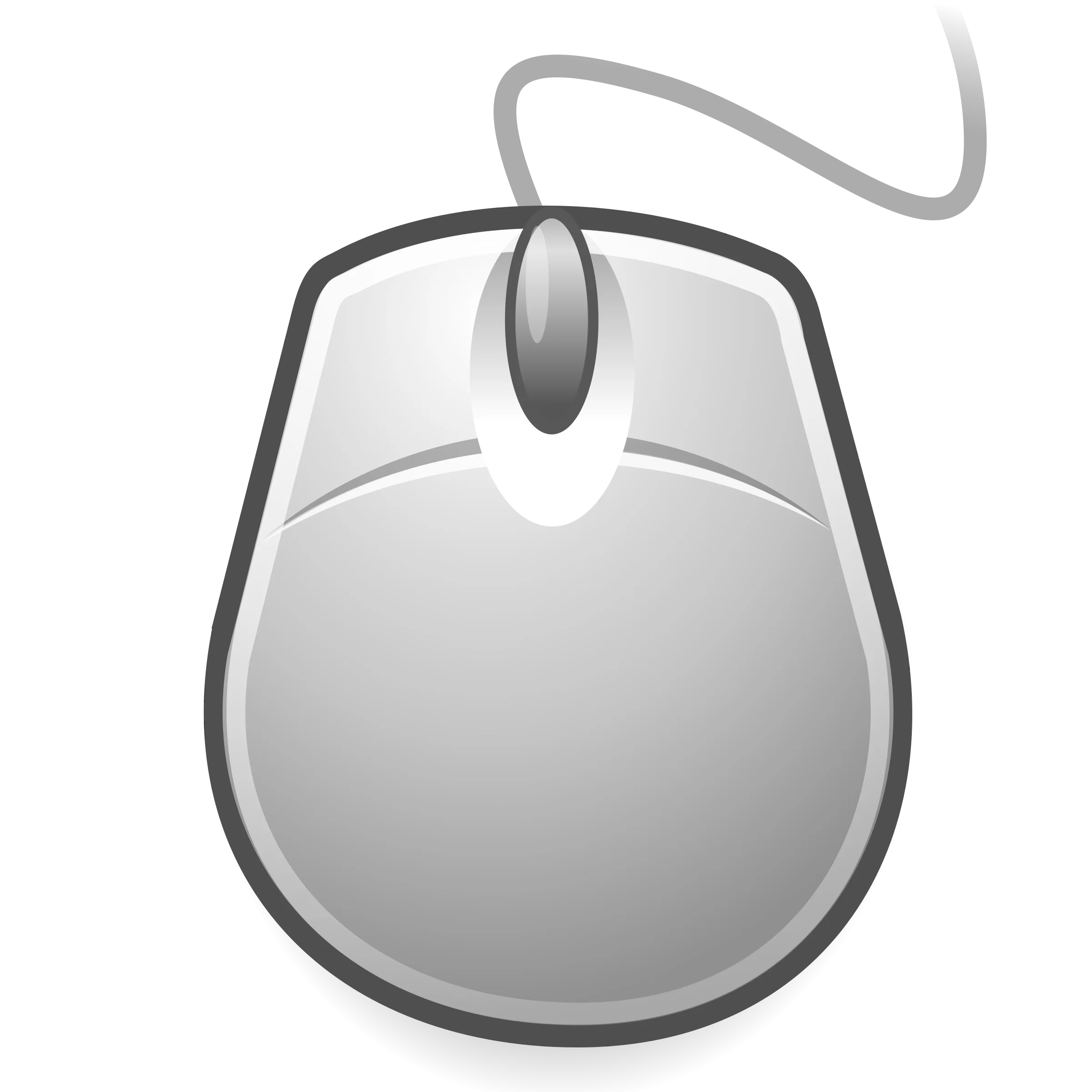 Sleek Minimalist Computer Mouse Clipart Illustration for Digital Design