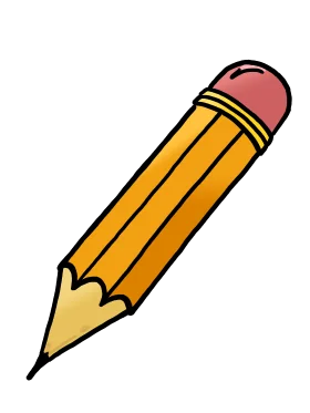 Classic Yellow No. 2 Pencil Clipart: Simple School Supply Icon Design