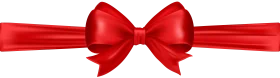 Elegant Red Satin Ribbon Bow Clipart with Graceful Loops and Silky Texture