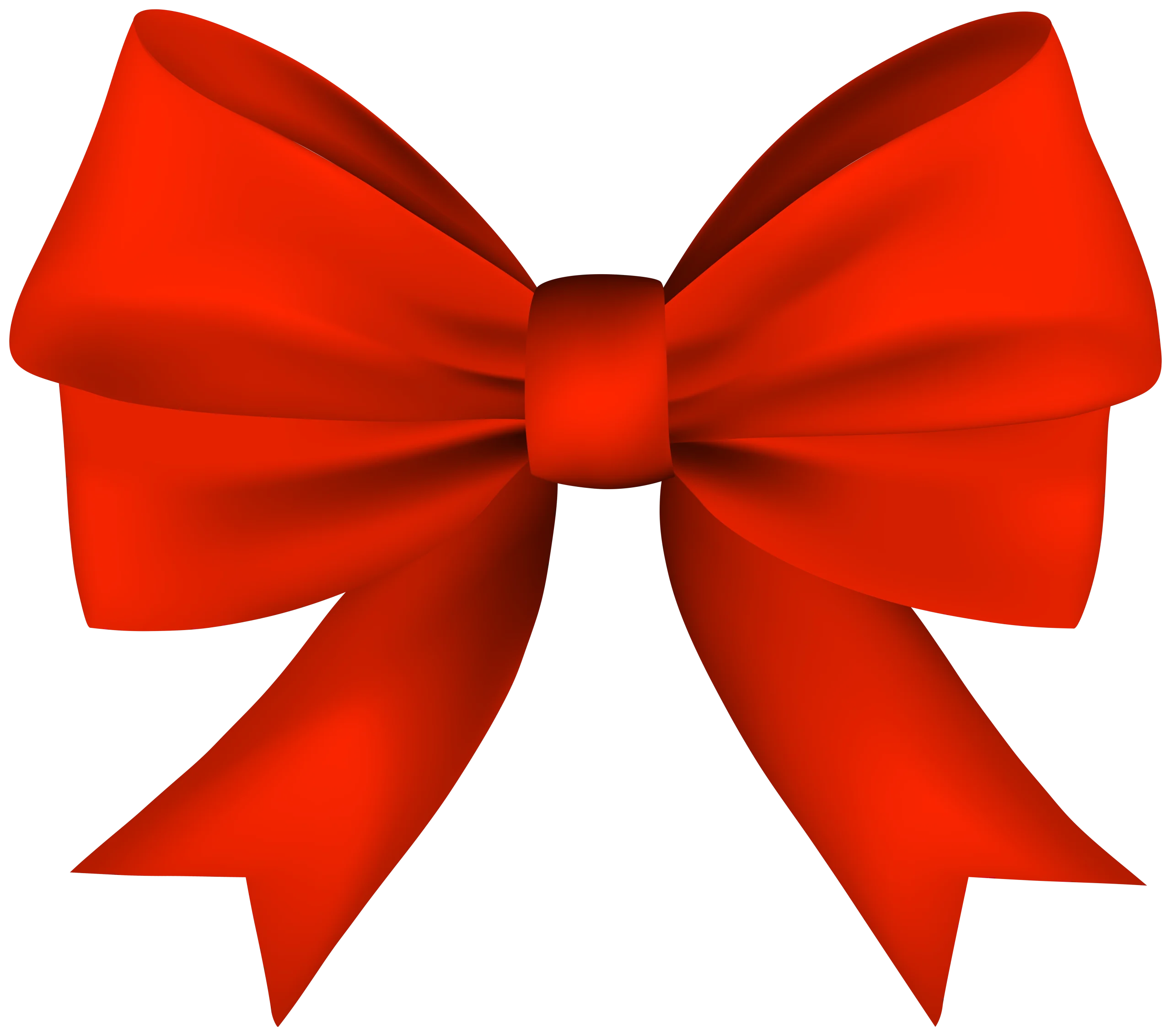 Elegant Scarlet Classic Bow Clipart - Perfect for Festive Decoration and Design
