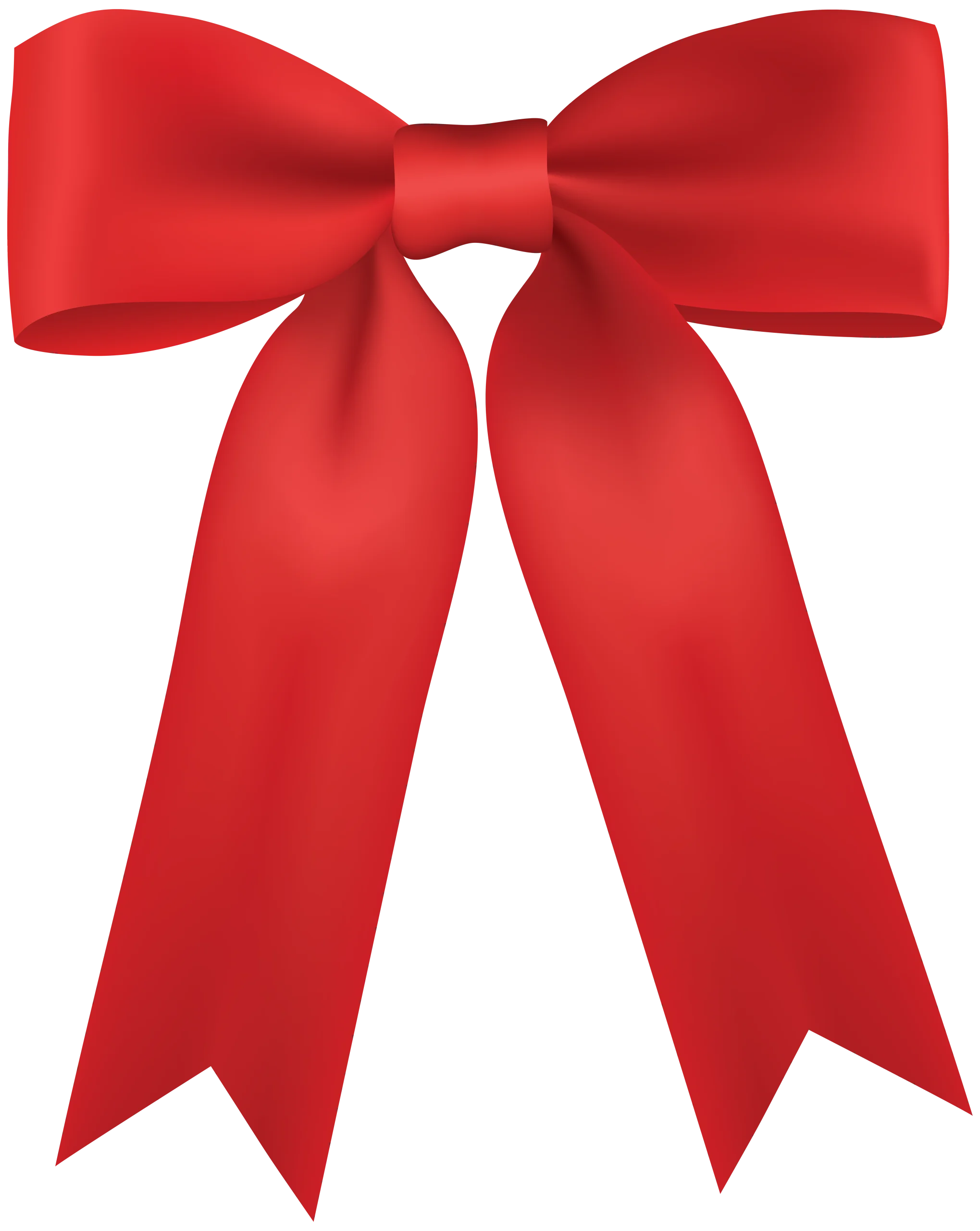 Elegant Scarlet Satin Bow Clipart: Graceful Ribbon Design for Decorative Purposes
