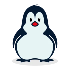 Adorable Cartoon Penguin Clipart: Charming Antarctic Friend with Playful Smile