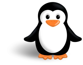 Adorable Minimalist Cartoon Penguin Clipart - Cute Antarctic Character Design