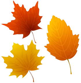 Charming Autumn Maple Leaves Seasonal Clipart Collection in Warm Hues