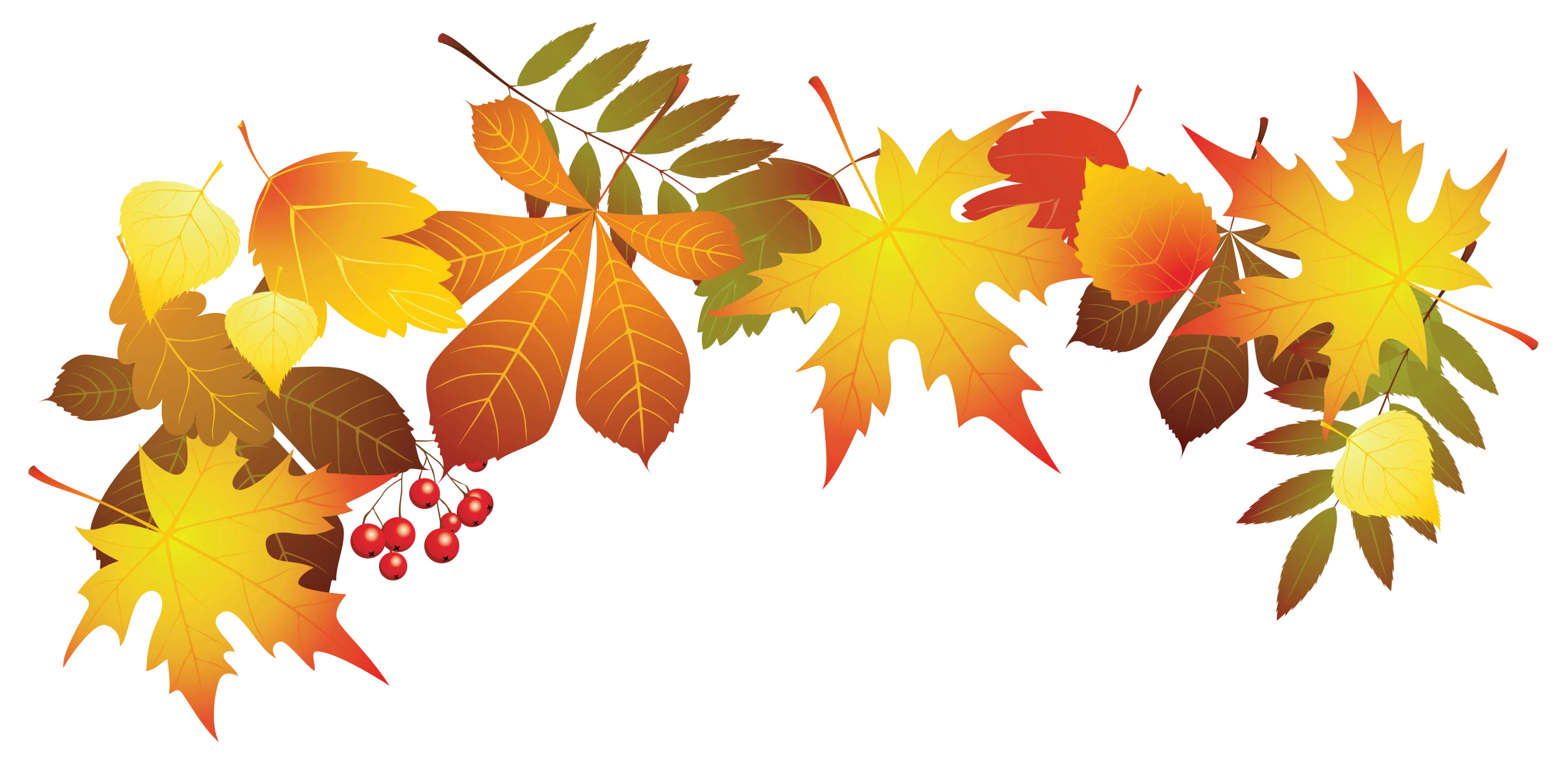 Enchanting Autumn Leaf Collection Clipart: A Whimsical Dance of Seasonal Hues