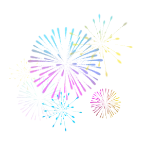 Festive Celebration Pastel Fireworks Clipart Explosion of Joy and Light