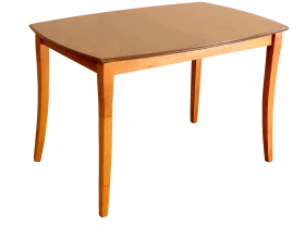 Minimalist Wooden Dining Table Clipart with Smooth Elegant Lines and Warm Tone