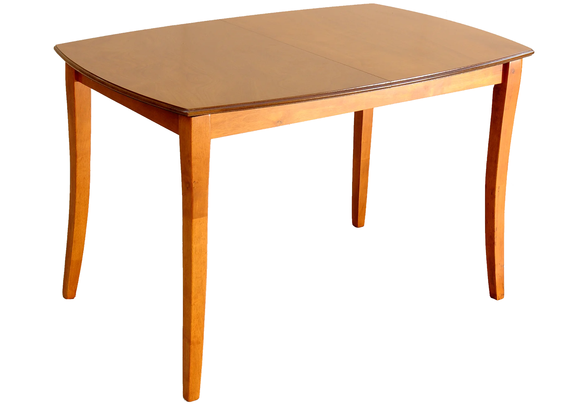 Minimalist Wooden Dining Table Clipart with Smooth Elegant Lines and Warm Tone