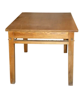 Minimalist Wooden Side Table Clipart - Classic Furniture Design Rendering