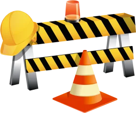 Construction Site Safety Equipment Clipart Design Elements for Professional Use