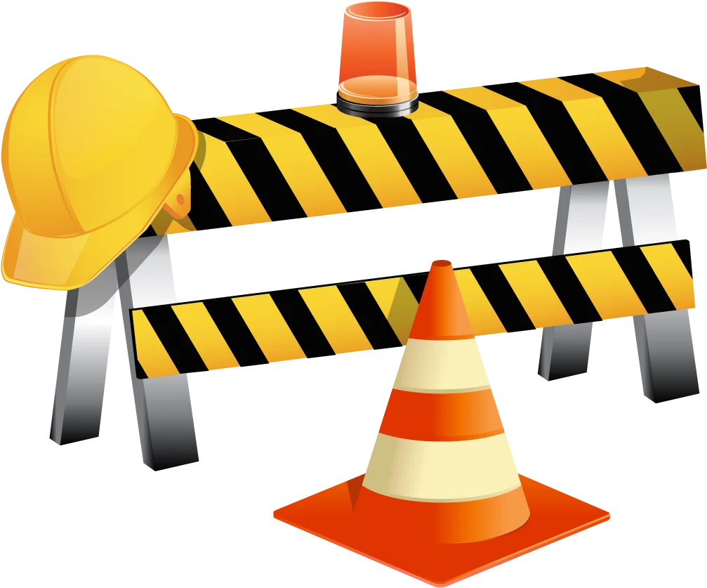 Construction Site Safety Equipment Clipart Design Elements for Professional Use