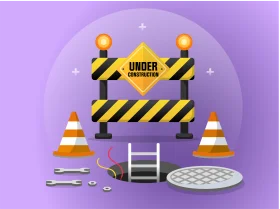 Construction Site Safety Measures Illustration Clipart Design