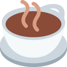 Cozy Steaming Hot Chocolate Clipart with Warm Wavy Vapor Wisps