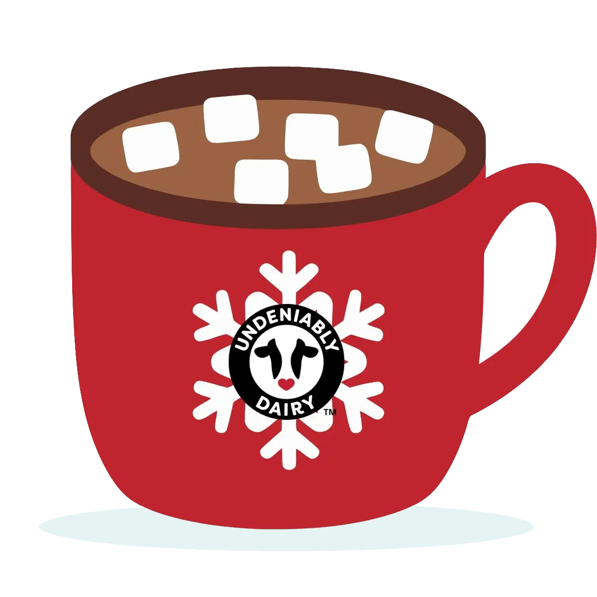 Cozy Winter Warmth Hot Chocolate Clipart with Marshmallow Delight