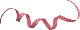 Elegant Crimson Ribbon Clipart Swirling with Graceful Curvature and Decorative Flair