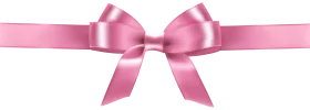 Elegant Pink Satin Ribbon Bow Clipart with Silky Soft Texture and Delicate Folds