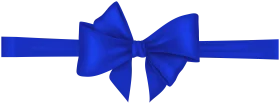 Elegant Royal Blue Bow Clipart with Smooth Fabric Texture and Sharp Edges