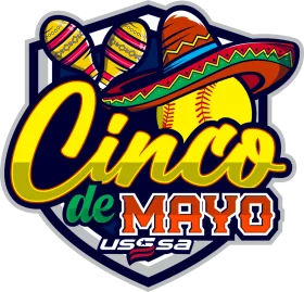 Festive Cinco de Mayo USSSA Baseball Celebration Clipart Design