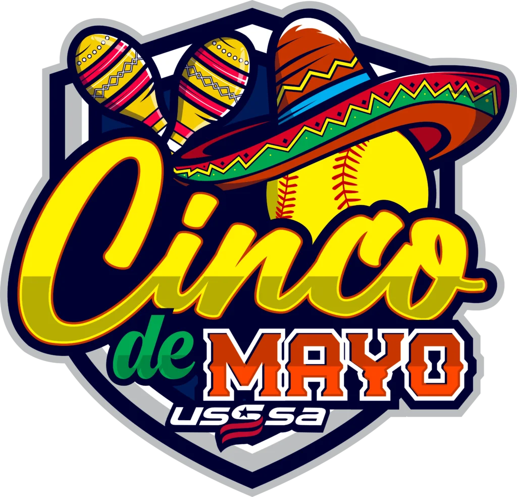 Festive Cinco de Mayo USSSA Baseball Celebration Clipart Design