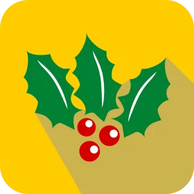 Festive Holly and Berries Graphic Clipart: Capturing Christmas Botanical Charm