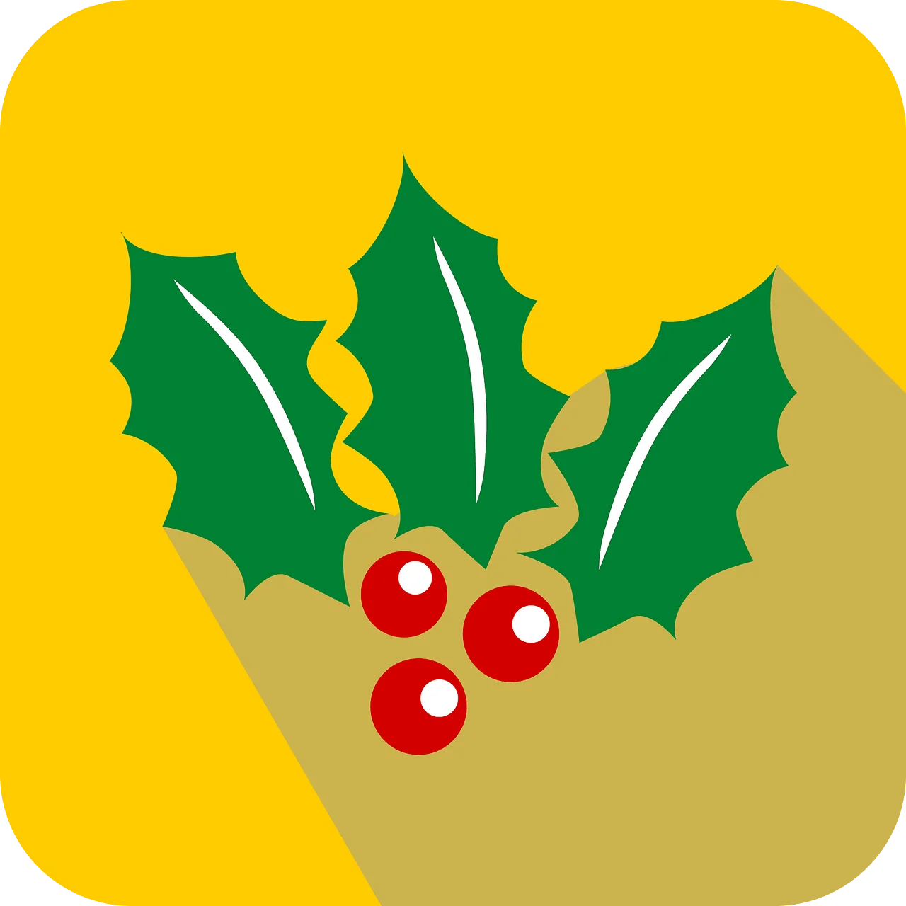Festive Holly and Berries Graphic Clipart: Capturing Christmas Botanical Charm