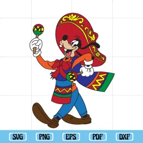 Festive Mexican Cartoon Character Clipart Celebrating Cultural Heritage