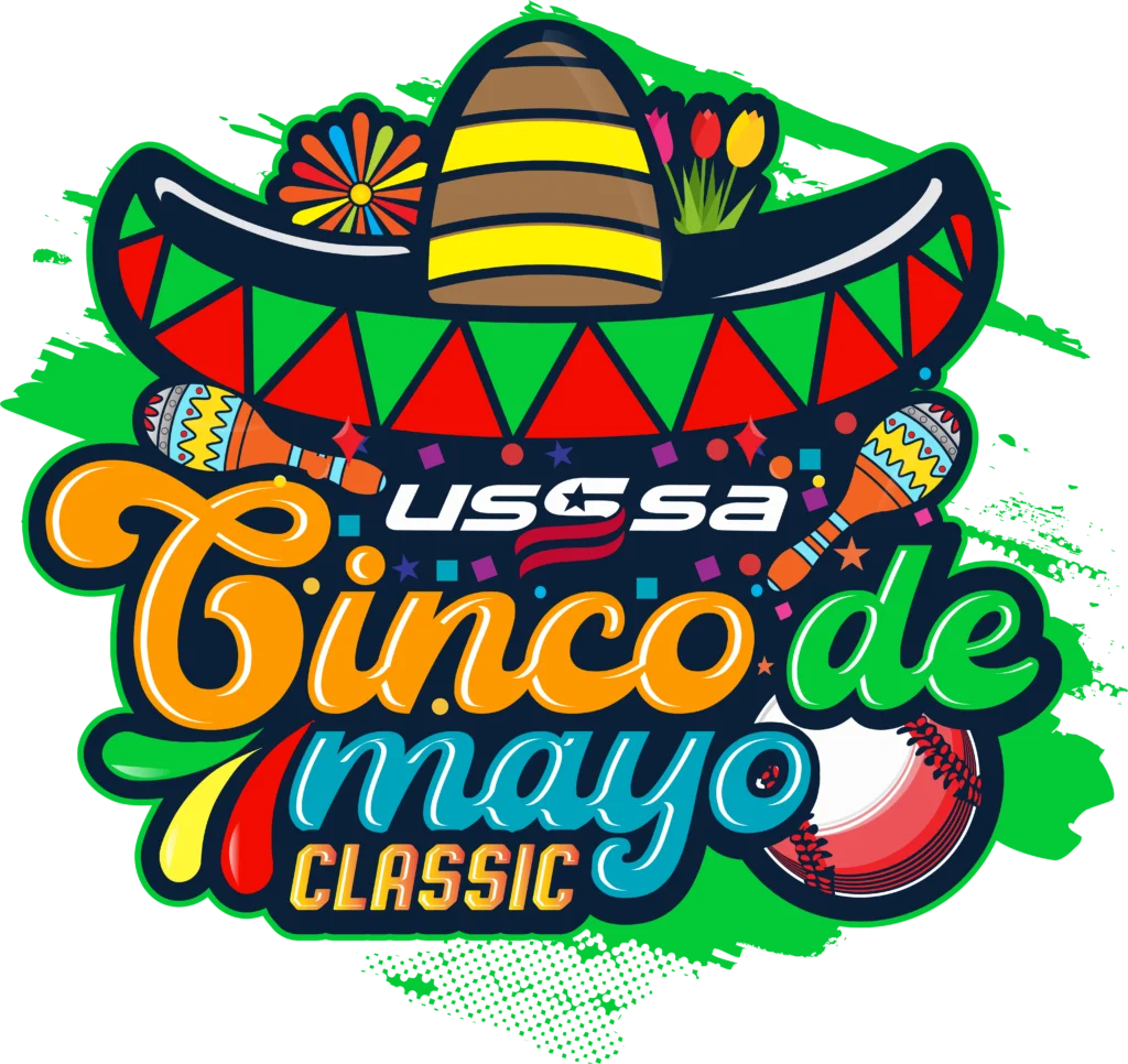 Festive USSSA Cinco de Mayo Classic Sports Event Clipart Design