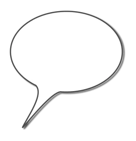 Minimalist Speech Bubble Clipart - Clean and Simple Communication Icon