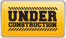 Professional Yellow Black Under Construction Clipart Warning Sign Design