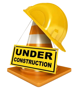 Safety Helmet and Cone: Professional Construction Clipart Illustration