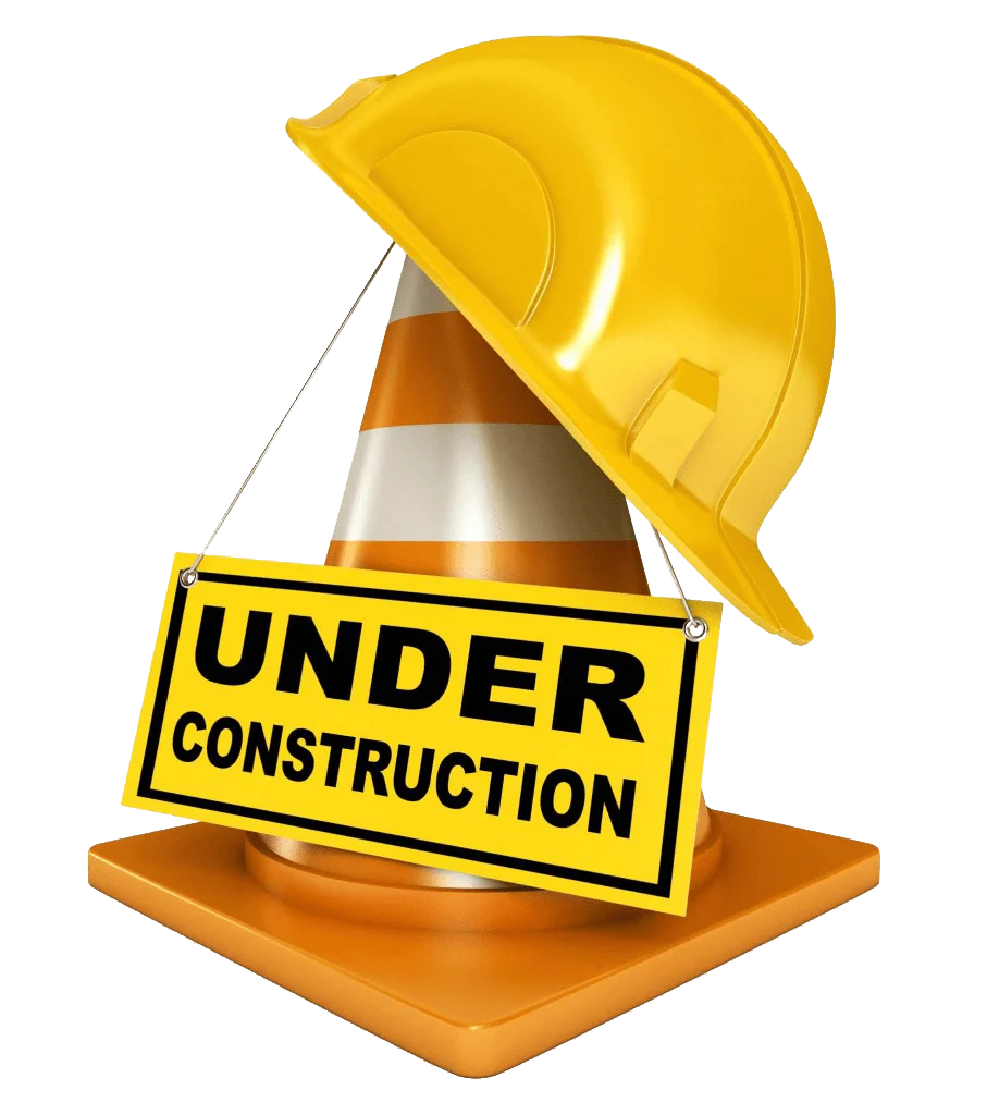 Safety Helmet and Cone: Professional Construction Clipart Illustration