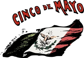 Vintage Cinco de Mayo Clipart Celebrating Mexican National Pride and Heritage
