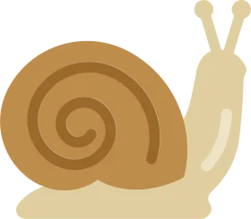Adorable Minimalist Snail Clipart with Soft Earthy Color Palette and Swirled Shell