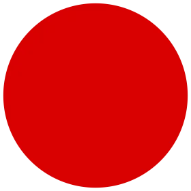 Bold Crimson Solid Circle Clipart Design Element for Digital Projects