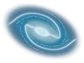 Celestial Spiral Galaxy Cosmic Clipart Illustration of Stellar Swirl