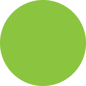 Lime Green Solid Circle Clipart Design Element for Digital Graphics
