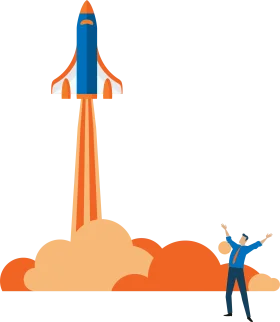 Rocket Launch Clipart: Entrepreneurial Success and Ambitious Breakthrough Design