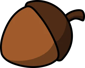 Rustic Woodland Acorn Clipart: Nature's Seed of Oak Tree Potential