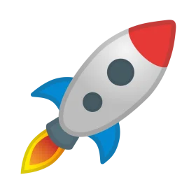 Sleek Cartoon Rocket Clipart Soaring Through Imaginary Space Exploration
