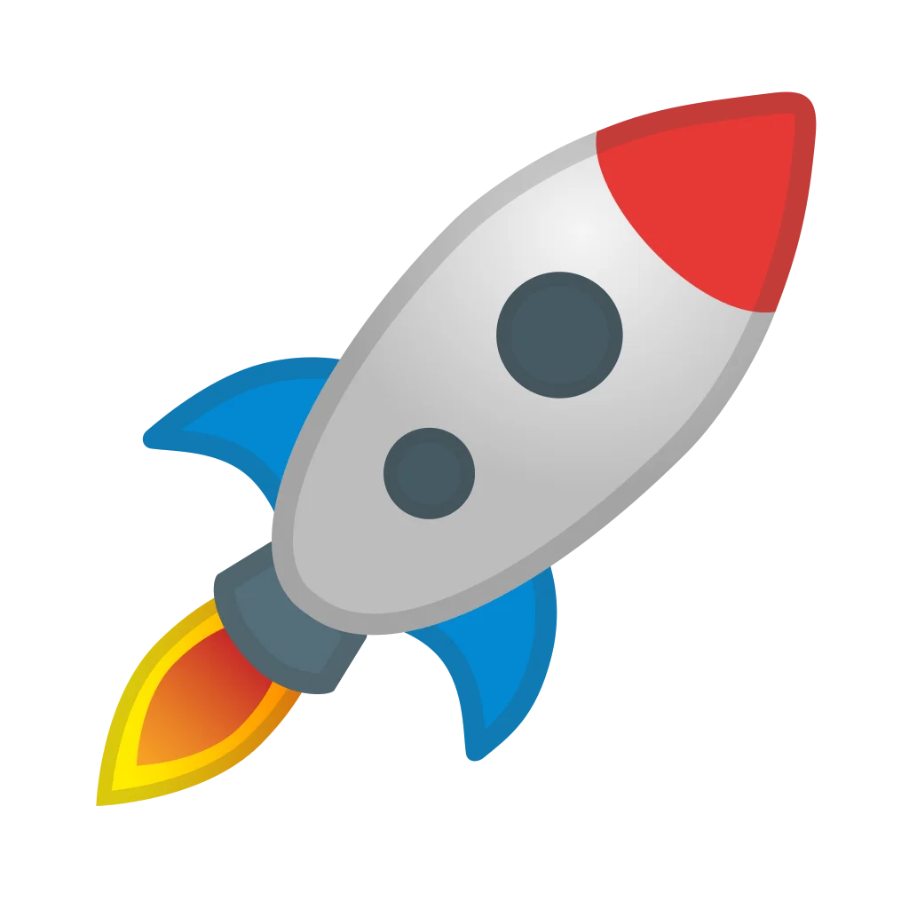 Sleek Cartoon Rocket Clipart Soaring Through Imaginary Space Exploration