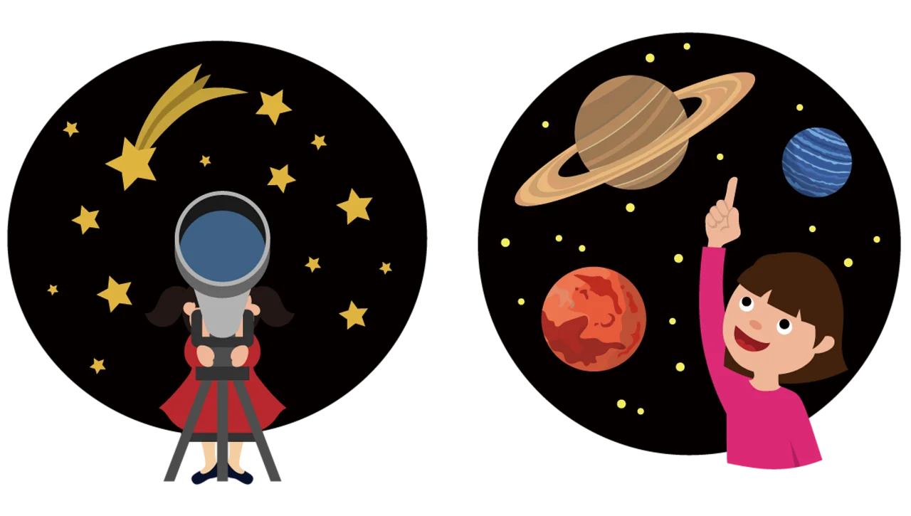 Whimsical Space Adventure Cartoon Clipart: Exploring Celestial Wonders