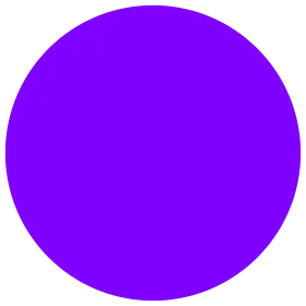 Bold Electric Purple Perfect Circle Minimalist Clipart Design Element