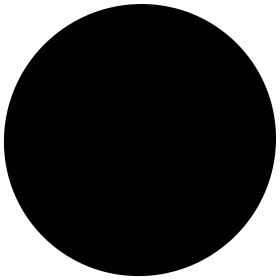 Minimalist Black Solid Circle Clipart Design with Pure Geometric Simplicity