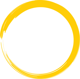 Minimalist Golden Sun Burst Circular Clipart with Brushstroke Elegance