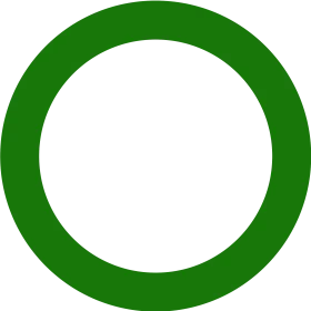 Simple Emerald Green Geometric Circle Clipart Design Element