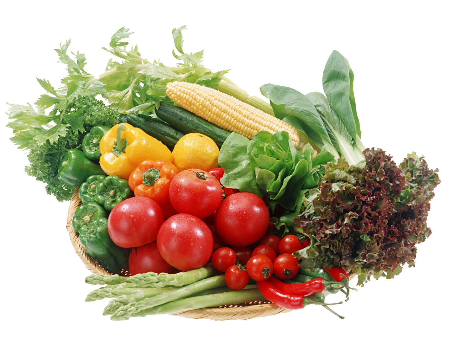 Fresh and Colorful Farmers Market Vegetable Clipart Showcase of Seasonal Produce