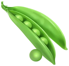 Fresh Green Pea Pod Clipart Illustration Showcasing Organic Vegetable Design