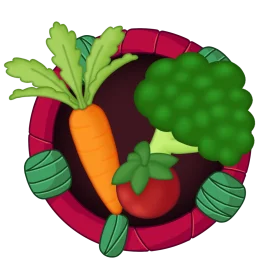 Fresh Harvest Delight: Colorful Vegetable Clipart Illustration with Organic Produce